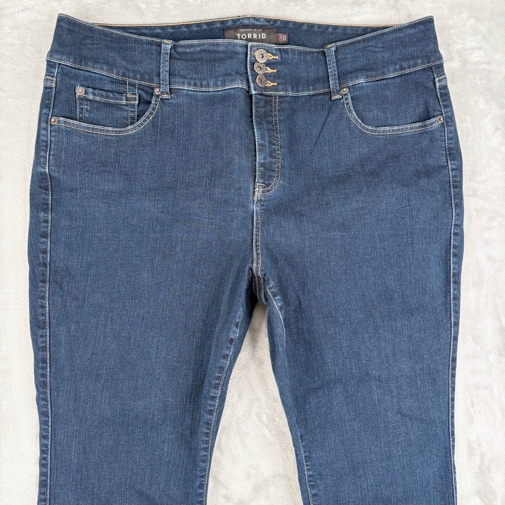 Torrid Jeans Womens 22XS (39X25) Blue Premium Skinny High Rise Dark Wash Curvy